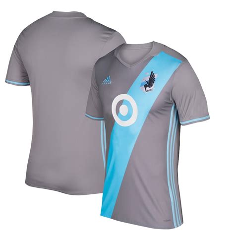 men's minnesota united fc adidas gray 2017 primary replica jersey|minnesota united youth jersey.